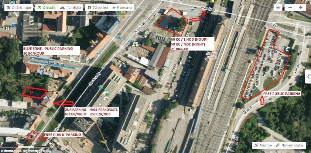 Apartman With Parking In The Center - 500M From Hlavni Nadrazi Brno 0*,